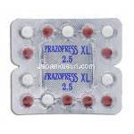 プラゾプレスXL Prazopress XL 2.5, Generic Prazosin, ミニプレス ジェネリック, プラゾシン 2.5mg 錠  (Sun Pharma) 包装