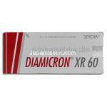 ジアミクロンXR Diamicron XR, グリクラジド 60mg, 錠 箱