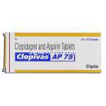 クロピバスAP75 Clopivas AP 75, クロピドグレル/ アスピリン 75mg, 錠 箱