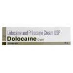ドロカイン クリーム 15g, Dolocaine Cream（エムラクリーム ジェネリック）リドカイン 25mg/ プリロカイン 25mg 配合 箱