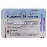 プロギノバ（エストラジオール吉草酸エステル） 2 mg 錠 （Schering） 包装