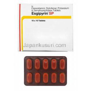 エスジピリン SP (ジクロフェナク/ アセトアミノフェン/ セラチオペプチダーゼ)