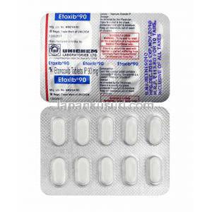 エトキシブ (エトリコキシブ) 90mg 箱、錠剤