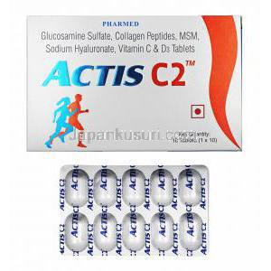 アクティス C2 (ヒアルロン酸ナトリウム/ グルコサミン/ コラーゲンペプチド/ メチルサルフォニルメセン/ ビタミンC/ ビタミンD)