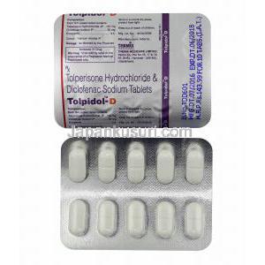 トルピドール D (トルペリゾン/ ジクロフェナク) 錠剤
