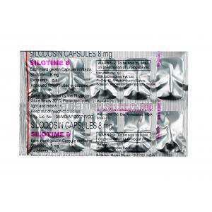 シロタイム, シロドシン,  8 mg, カプセル, シート情報