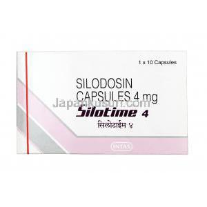 シロタイム, シロドシン,   4 mg, カプセル, 箱表面