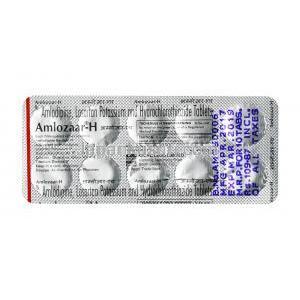 アムロザール  H, ロサルタン 50mg  / アムロジピン  5mg  / ヒドロクロロチアジド 12.5mg, 錠剤,シート情報