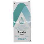 トラバタン, トラボプロスト  0.004% x 2.5 mL 点眼薬 (ALCON) 箱