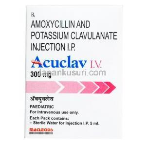 アキュクラフ 静脈注射 (アモキシシリン/ クラブラン酸)
