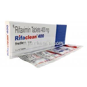 リファクリーン 400, リファキシミン, 400 mg, 製造元：Emcure Pharmaceuticals Ltd, 箱, シート