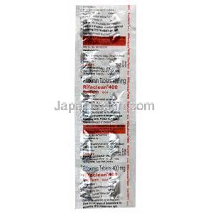 リファクリーン 400, リファキシミン, 400 mg, 製造元：Emcure Pharmaceuticals Ltd,シート情報, 製造元