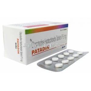 パタジン, オロパタジン5mg, 製造元：Ajanta Pharma Ltd, 箱, シート