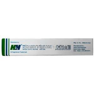 DK ジェル, ミコナゾール 2%, ジェル 30 g, 製造元：Hegde and Hegde Pharmaceutical, 箱情報, 製造元