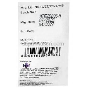 メトステス 1000  注射, メトトレキサート 1000 mg 40 mL,バイアル 40 mL, 製造元：Halsted Pharma Pvt Ltd, 箱情報