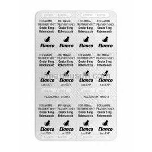 オンシオール 猫用, ロベナコキシブ 6 mg, 製造元：Elanco Australia Pty Ltd, シート情報