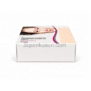 ダイアン 35, シプロテロン/ エチニルエストラジオール, 製造元: Bayer, 側面