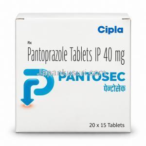 パントセック, パントプラゾール 40 mg, 箱正面