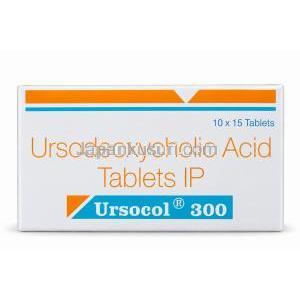 ウルソコール 300, ウルソデオキシコール酸 300 mg, 箱の正面部分