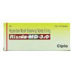 リスニア MD Risnia MD, リスパダール ジェネリック, リスペリドン 3mg 錠 (Cipla) 箱