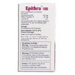 エピスラ Epithra , ファルモルビシンＲＴＵジェネリック, エピルビシン塩酸塩100mg 注射 (Glenmark) 成