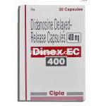 ジネックスEC Dinex EC, ヴァイデックスＥＣカプセル, ジダノシン 400mg カプセル (Cipla) 箱