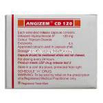 アンジゼム CD Angizem CD, ジルチアゼム XR 12mg （Sun Pharma） 成分