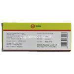バルサバＨ Valsava-H, バルサルタン・ヒドロクロロチアジド配合, 160mg /12.5 mg, 錠 箱裏面