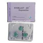 エバーラスト30 Everlast-30, プリリジー ジェネリック, ダポキセチン, 60mg, 錠
