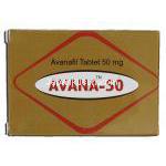 アバナ-50 Avana-50, ステンドラ ジェネリック, アバナフィル, 50mg, 錠 箱