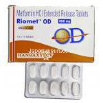 リオメットOD Riomet OD, メトホルミン ER, 850mg, 錠