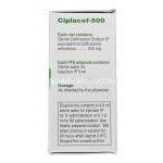 シプラセフ500 Ciplacef 500, ロセフィン ジェネリック, セフトリアキソン, 500 mg, 注射, 箱記載情報