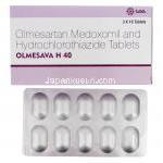 オルメサバ H Olmesava H, ベニサー HCT, オルメサルタン/ ヒドロクロロチアジド 40mg 12.5mg 配合錠