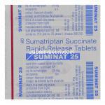 スミナット, スマトリプタン  25 mg 錠 Packaging