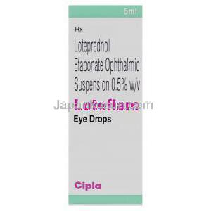 ロテフラム, エタボン酸ロテプレドノール, Loteflam, 0.5%  点眼薬 (Cipla) 成分