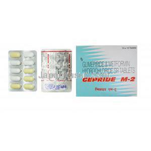 ゲブライドM-2, グリメピリド/塩酸メトホルミン 2mg/500mg, 10錠