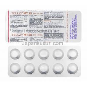 テルジー MT (テルミサルタン/ メトプロロール) 25mg 錠剤