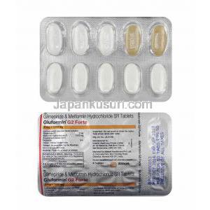 グルフォルミン G (グリメピリド 2mg/ メトホルミン 1000mg) 錠剤