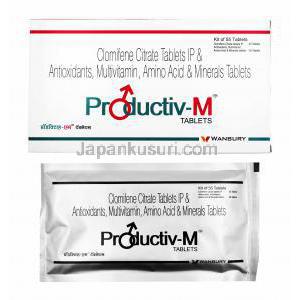プロダクティブ M (クロミフェン/ 抗酸化物質/ マルチビタミン/ アミノ酸/ ミネラル)