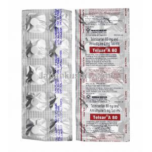 テルサー A (テルミサルタン/ アムロジピン) 80mg 錠剤