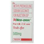 メチルプレドニゾロン（ソル・メドロール静注用ジェネリック）,Neo-Drol, 500mg 注射 (Neon) 箱