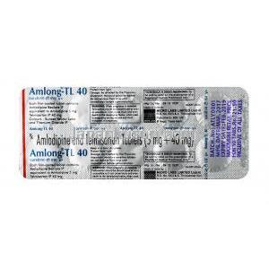 アムロング TL, テルミサルタン 40mg  / アムロジピン 5mg, 錠剤, シート情報