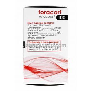 フォラコート 吸入剤 (Rotacap) (ホルモテロール 6mcg/ ブデソニド 100mcg) 成分