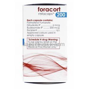 フォラコート 吸入剤 (Rotacap) (ホルモテロール 6mcg/ ブデソニド 200mcg) 成分