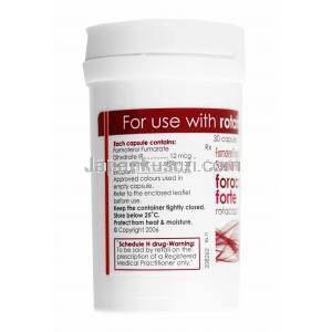 フォラコート 吸入剤 (Rotacap) (ホルモテロール 12mcg/ ブデソニド 400mcg) ボトル側面