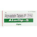 アトルバスタチン (リピトール ジェネリック) , Atorlip 5 mg 箱