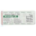 アトルバスタチン (リピトール ジェネリック) , Atorlip 5 mg 錠 包装