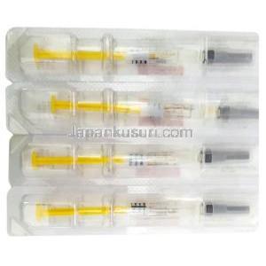 キュートノックス注射,エノキサパリン 40mg, 0.4 ml, 製造元：Gland Pharma Limited, 包装表面