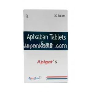 アピガット, アピキサバン 5mg, 30錠, ナトコ・ファーマ, 箱正面