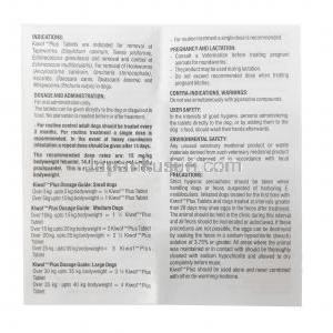 キウォフ プラス 犬用 , プラジカンテル 50mg/ パモ酸ピランテル 144mg/ フェバンテル 150mg,製造元: Sava Vet, 商品説明書-2